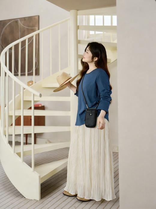 定制加长122cm背带【一包三用，手机包&零钱包&卡包】A级头层软牛皮，宽度12cm，长度18cm，厚度2.5cm，更适合大码人群，额外赠送一根短带，可以当手拎包，三层分隔 商品图1