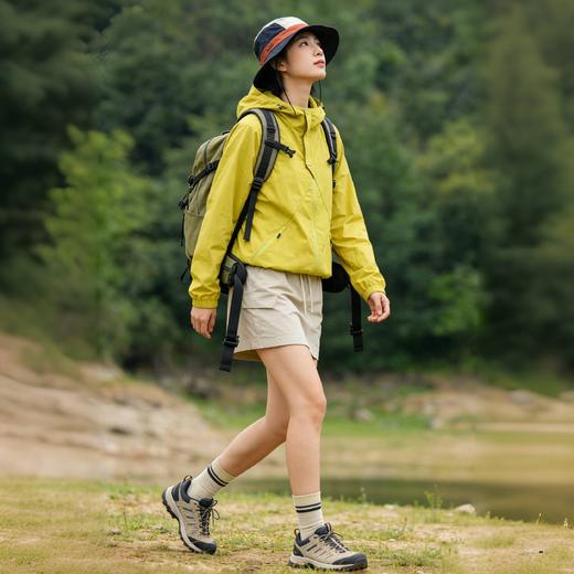 【SCWJ-硬核机能泡泡格情侣防晒服】凉感面料防晒UPF50+、防水防油污抗皱耐磨、男女同款修身版型、做工走线精细、时尚潮流百搭山系风、一件=防晒衣+防晒帽+防晒袖+防晒霜+薄外套+太阳伞 商品图4