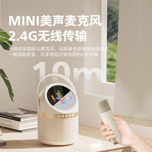 飞利浦（PHILIPS）蓝牙音响话筒K歌居家麦克风音响一体式便携家庭用ktv音箱男女儿童生日礼物 TAS2508 商品图9