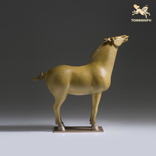 铜师傅 陕西历史博物馆系列《三彩仰头马铜摆件》青铜摆件 商品图4
