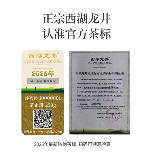 2026明前狮峰龙井，限量抢鲜｜龙井传人翁炳铨制作，核心产区，金奖品质，古法经典包装，送礼独特 商品图5