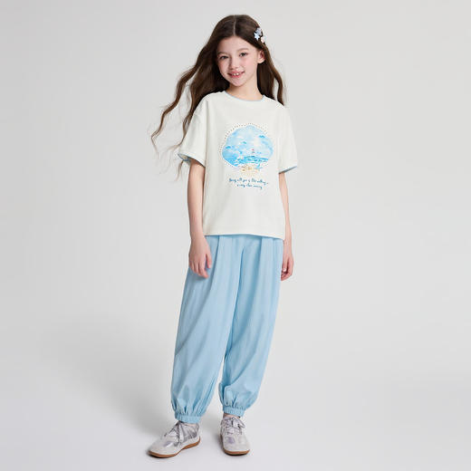 笛莎Deesha 2026年夏季新款中童女童套头+裤套装套装 商品图2