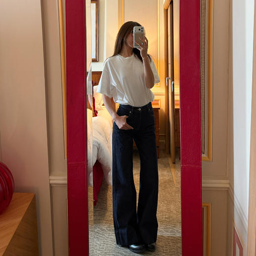 ROMI STUDIO”极简主义“舒适柔和磨毛棉感宽松打底短袖 RWCSSG7270 商品图3