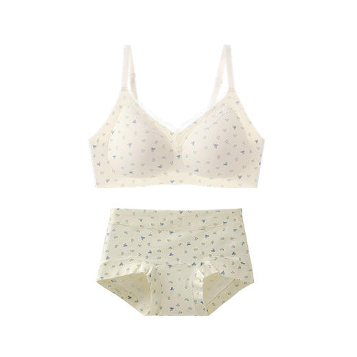 【MUBENMI少女内衣❤三阶田园碎花系列#6355（内衣+内裤套装）】塑型期，适合15-18岁，高中生专属Bra，全天自在穿😌拒绝闷汗、跑杯、勒痕，把云朵触感穿在身上，做自在少女 商品图12