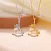 【奔腾小马】S925纯银镀金白贝马年摇摇马套链【CW-XL00878】 商品缩略图1