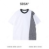 JN3134SDSA男装2026新款高贵轻奢韩系撞色领条纹拼接短袖T恤百搭时尚潮 商品缩略图1