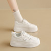 春款厚底小白鞋，跟高5.5cm左右，透气不闷脚 商品缩略图7