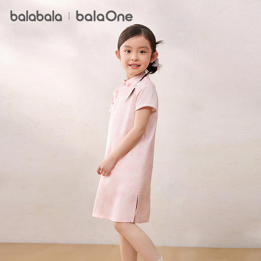 【balaOne】巴拉巴拉女童裙子儿童连衣裙2026夏新款新中式旗袍裙 商品图2