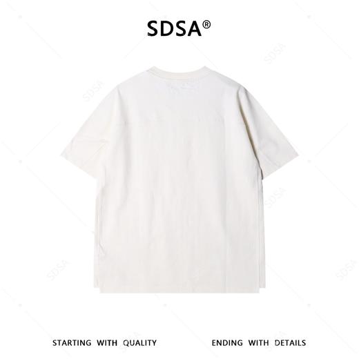 SDSA男装2026新款高贵轻奢极简风纯色花卉提花圆领短袖T恤百搭 商品图4