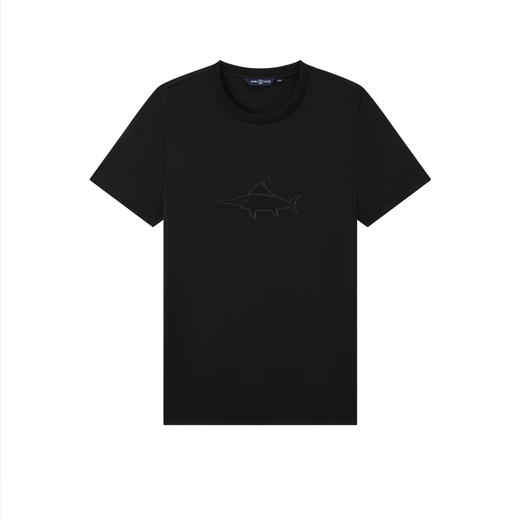 德鲨鲨鱼白色短袖圆领T恤男青年2026夏新款休闲百搭上衣男打底衫 商品图4