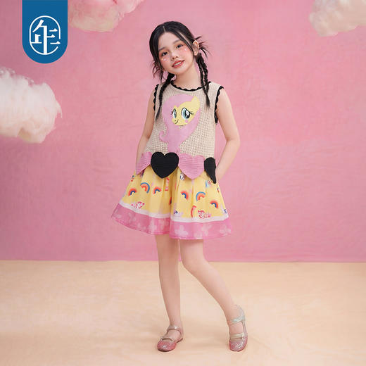 小马宝莉联名年衣童装短裙裤女童夏季新款卡通可爱A字短裤休闲裤 商品图2