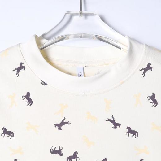 26T136SDSA男装2026新款高贵轻奢潮牌时尚撞色小马印花圆领短袖T恤百搭 商品图2