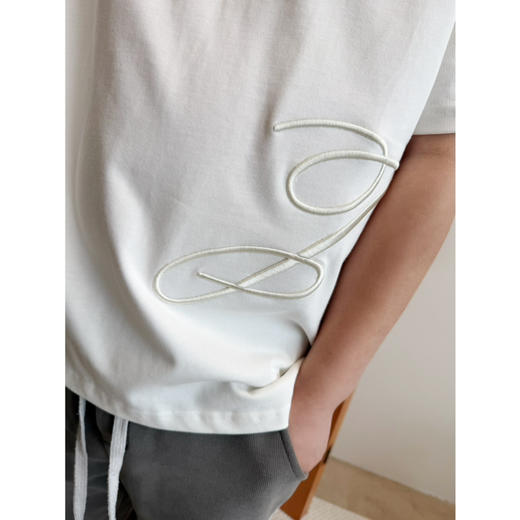 2603305    J刺绣字母短袖T恤 商品图6