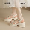 ZHR则则优雅舒适厚底凉鞋女鞋2025夏季新款时髦铆钉百搭增高凉鞋 商品缩略图5