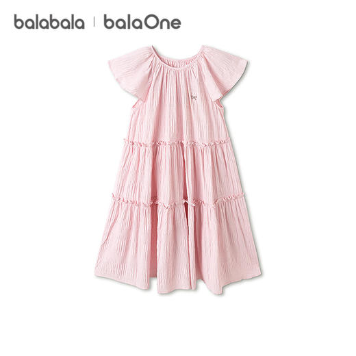 巴拉巴拉童装女童裙子儿童连衣裙2026年新款夏装公主裙甜美小飞袖 商品图4