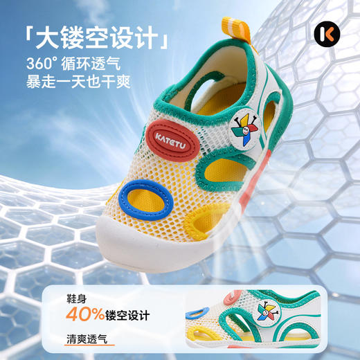 卡特兔宝宝学步鞋2026年夏季新品宝宝鞋子防滑耐磨透气儿童凉鞋 商品图2