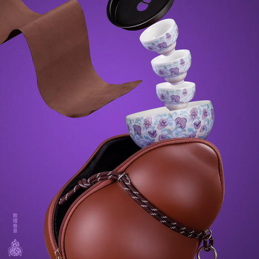 福器·东方韵 敦煌卷草 东方匠心打造葫芦茶具，藏日月之灵气，赠知音之情谊 商品图6