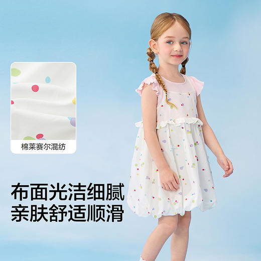 巴拉巴拉童装连衣裙宝宝裙子女童2026新款夏假两件花苞裙甜美可爱 商品图3
