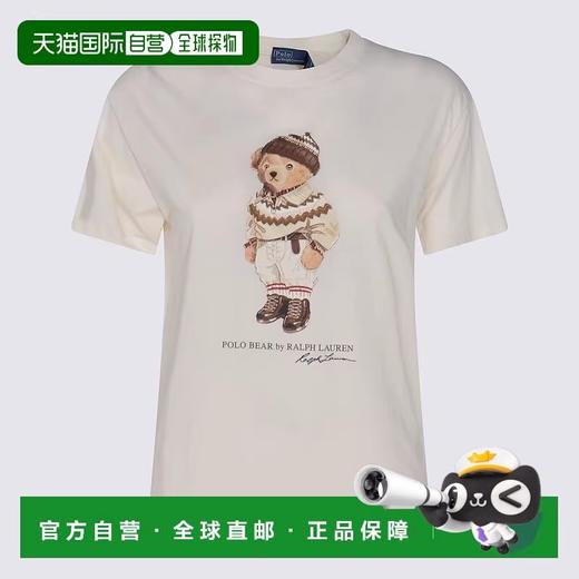 美式卡通tee，松弛感印花半袖儿。本白色复古圆领纯棉t恤E031760 商品图6