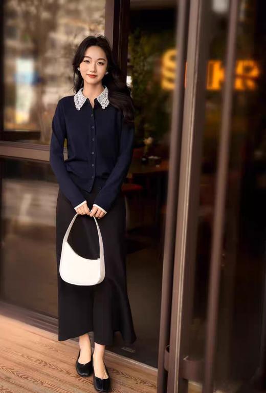 小香风镂空钩花智性优雅衬衫开衫 商品图5