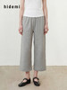 hidemi副线小h 简约休闲九分毛边阔腿裤休闲裤长裤 商品缩略图1