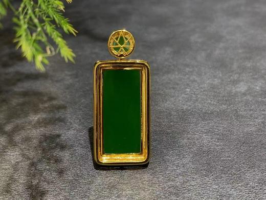 【御珠宫坊·传承系列】金镶碧玉吊坠 商品图6