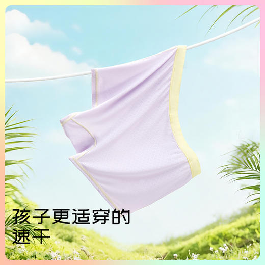 MILOFISH米乐鱼2026年春夏爆款冰丝网眼儿童内裤3条装（添加青竹抑菌成分） 商品图4