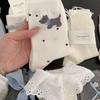 春款袜子大合集！任选4双包邮～棉感中筒袜韩系ins同款条纹纯色波点甜美Lolita堆堆袜女袜蕾丝大花边袜女 商品缩略图0