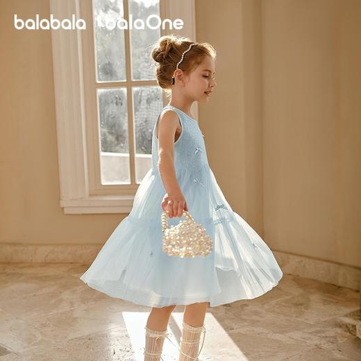巴拉巴拉女童裙子儿童连衣裙2026新款夏装无袖背心裙公主网纱甜美 商品图0
