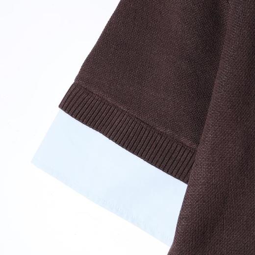 M183SDSA男装2026新款高贵轻奢复古撞色菱形格圆领短袖T恤百搭时尚 商品图4