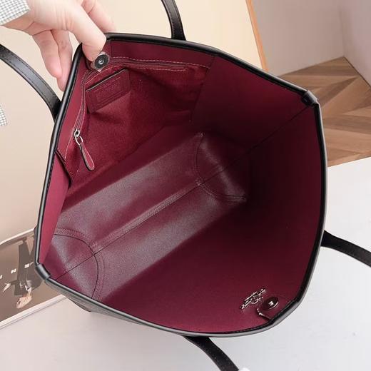 Coach city33  黑灰色  红色内里  （CB） 商品图3