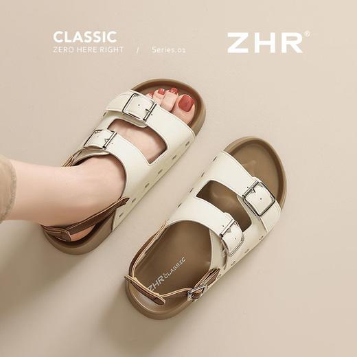 ZHR则则复古勃肯凉鞋女舒适超软夏季百搭厚底凉鞋女外穿休闲凉鞋 商品图5