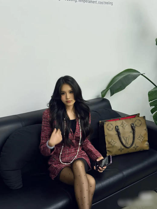 Lv on the go 大号 老花拼色 托特包 商品图3