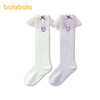 【三丽鸥IP商场同款】巴拉巴拉女童袜子夏网眼袜透气中筒袜两双装 商品缩略图4