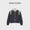 ROMI STUDIO“运动休闲”立领拉链蓝白运动廓形夹克外套RWDSW91807 商品缩略图1