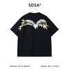 SDSA男装2026新款高贵轻奢美式翅膀字母印花圆领短袖T恤百搭高街 商品缩略图4