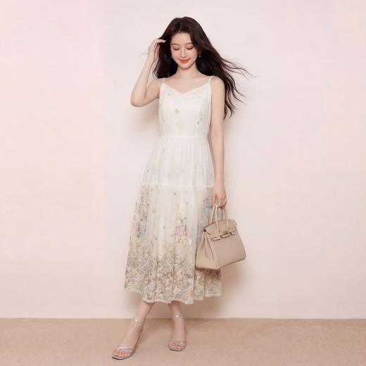 奢姿大码女装2026夏季减龄碎花无袖连衣裙胖妹妹甜美吊带时尚裙子9962854581 商品图1