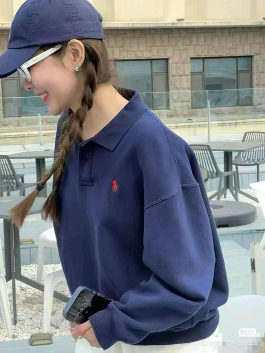 26年春季新品Ralph Laure*n 拉夫*劳伦宽松版型长袖半扣Polo衫 商品图10