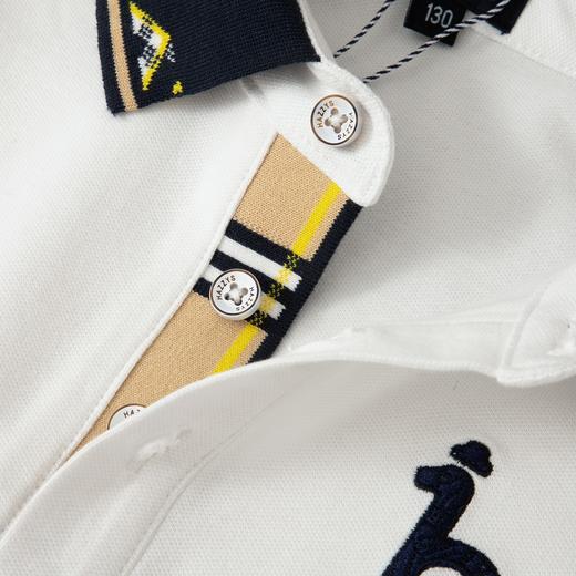 点此购买 120-170哈吉斯春秋季中大童横机翻领长袖POLO衫 gl 342533 商品图8