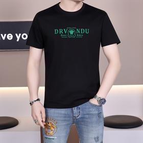 莱赛尔棉爽滑亲肤夏季短袖T恤高级简约休闲男士半袖上衣   KLNA-C671