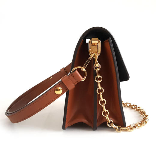 【95新】LV路易威登DAUPHINE系列M45958中号老花铜牌达芙妮链条包单肩包女士130326AK21 商品图3