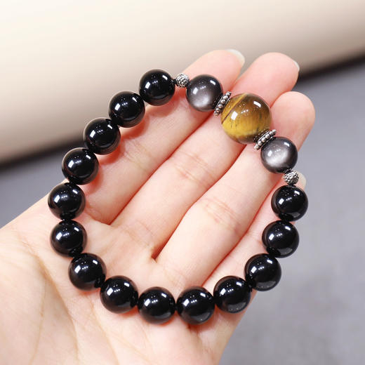 【聚财守护】黑碧玺手串 商品图3
