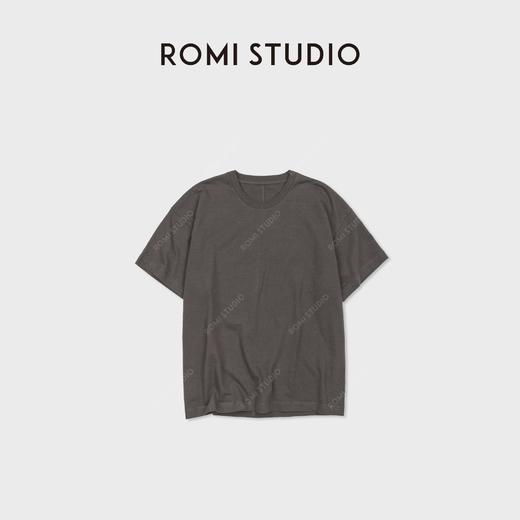 ROMI STUDIO”极简主义“舒适柔和磨毛棉感宽松打底短袖 RWCSSG7270 商品图4