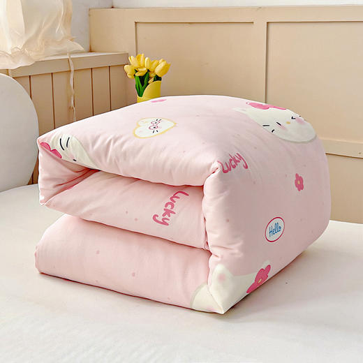 小象咘叮 40支全棉纯棉印花幼儿园三件套-AB版系列 11色可选 儿童午睡被 宝宝入园含芯多件套 商品图8