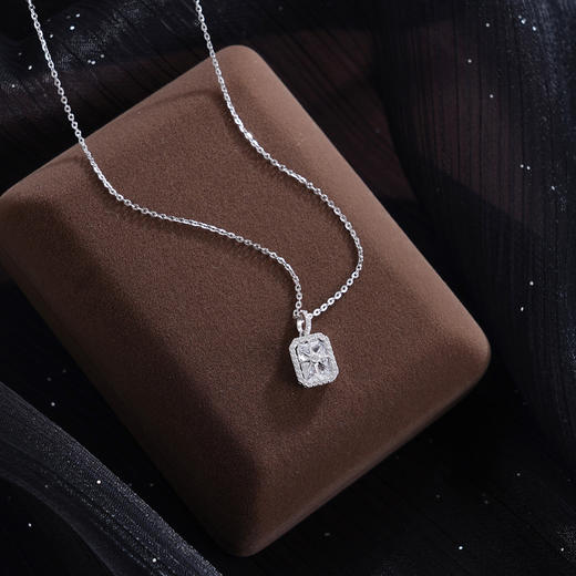 子佩集【甜蜜方糖】S925银套链【YL-7454101】方块锆石星芒项链2509 商品图8