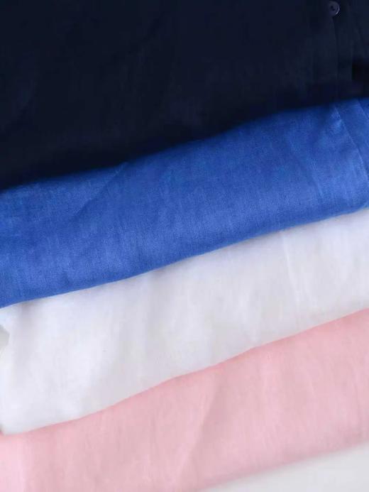 【mmgzs-7026】女士春款亚麻料通勤宽松长袖衬衫！！ 商品图2