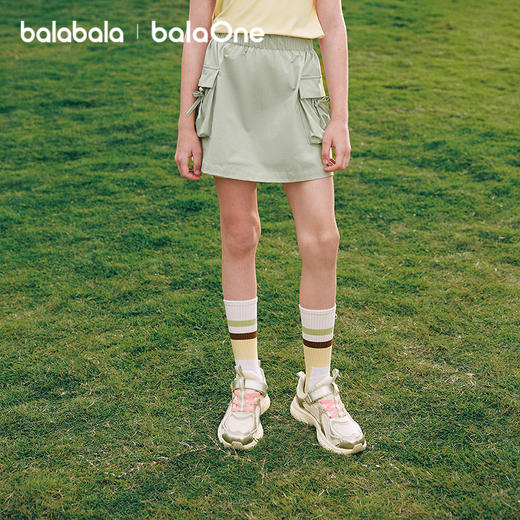 【balaOne】巴拉巴拉童装女童短裙儿童裙子2026夏新款工装裙速干 商品图2