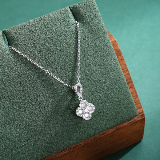 子佩集【钟情四叶】S925银套链【XL070314】时尚四叶草锆石2509 商品图3