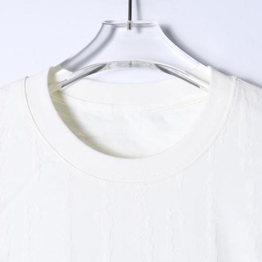 25SS002SDSA男装2026新款高贵轻奢美式撞色提花圆领短袖T恤百搭宽松上衣 商品图2