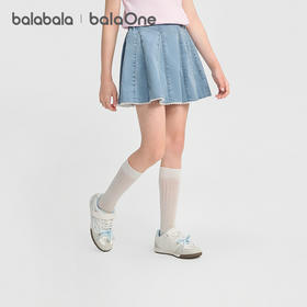 【balaOne】巴拉巴拉童装女童短裙儿童裙子2026夏新款牛仔裙甜美